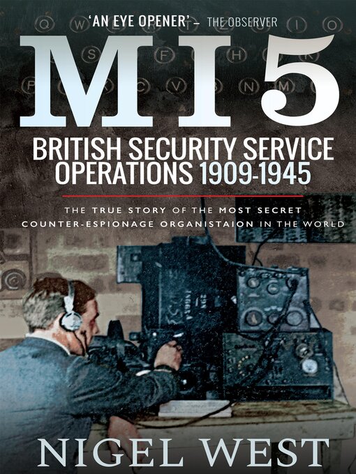 Title details for MI5 by Nigel West - Available